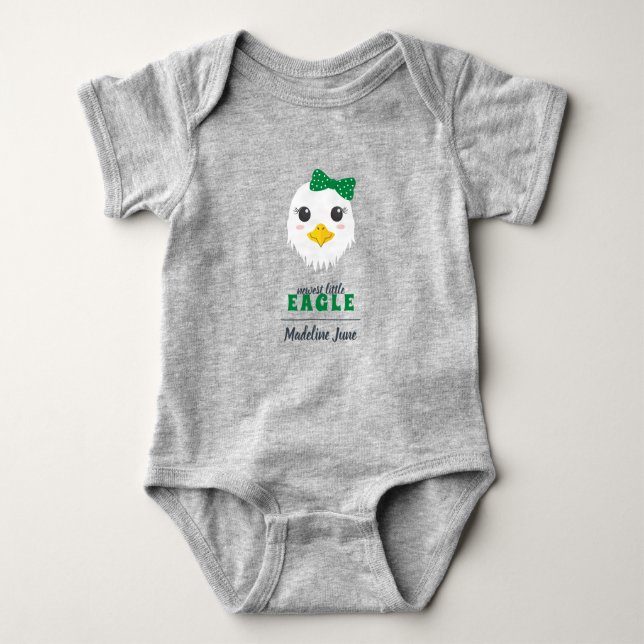 Baby Girl Eagle Green Bodysuit (Front)
