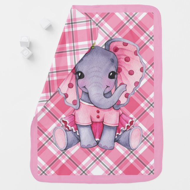 Baby Girl Elephant  Blanket (In Situ)