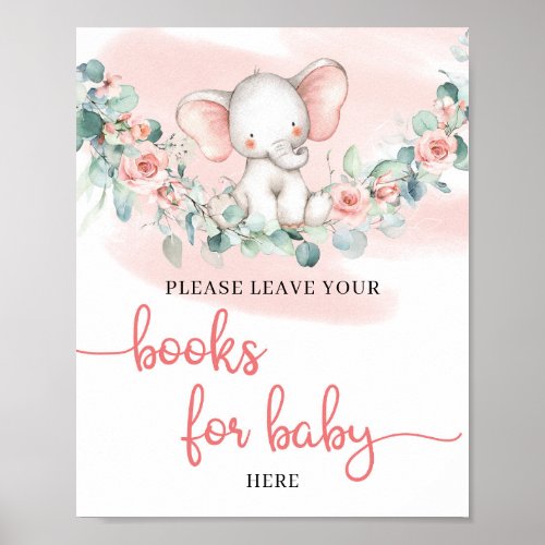 Baby Girl Elephant eucalyptus books for baby Poster