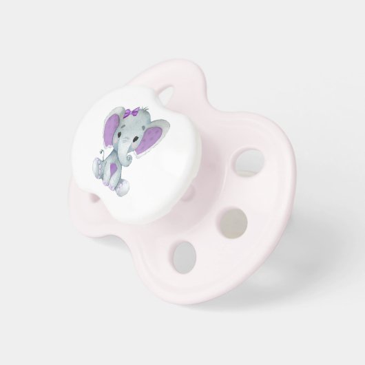 Baby Girl Elephant Pacifier (Front Right)