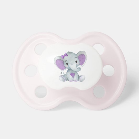 Baby Girl Elephant Pacifier (Front)