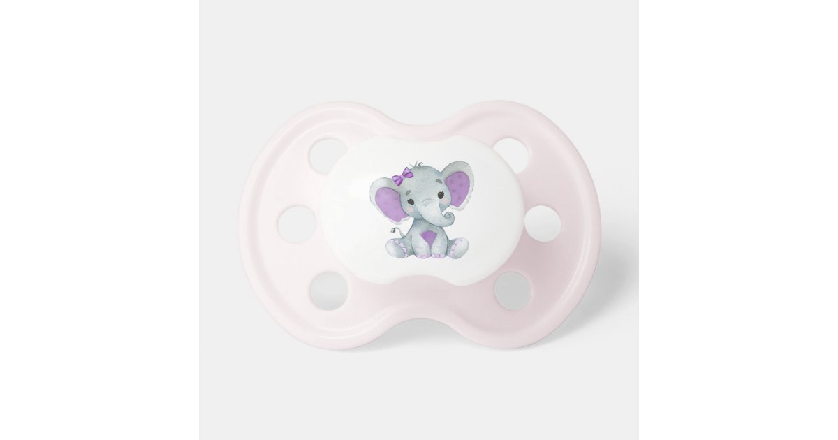 Baby Girl Elephant Pacifier Zazzle