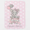 Baby Girl Elephant Pink Silver Glitter Balloons