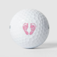 Baby Girl Feet Golf Balls