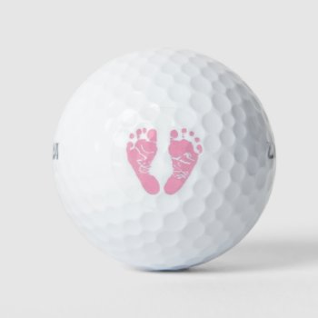 Baby Girl Feet Golf Balls by NatureTales at Zazzle