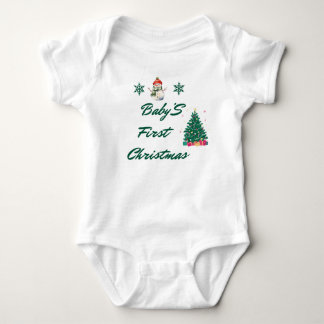 Baby Girl First Christmas Quote Toddler Bodysuit