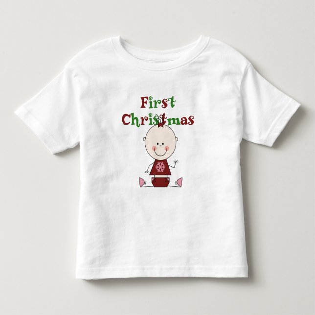 Baby Girl First Christmas T-shirts and Gifts (Front)