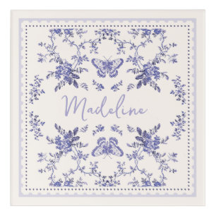 Baby Girl Floral Name Acrylic Print