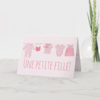 Baby Girl French congratulations
