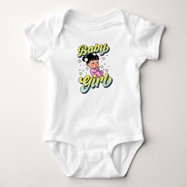 Baby Girl Fun Infant Funny Cute Girls Infants Bodysuit (Front)