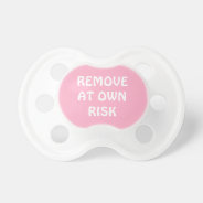 Baby Girl Funny Pacifier Gift at Zazzle