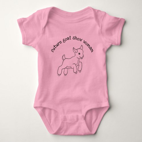 Baby Girl _ Future Show Woman Baby Bodysuit