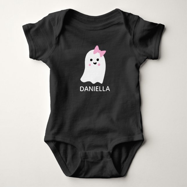 baby girl ghost bodysuit T-Shirt (Front)