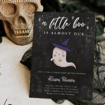 Baby Girl Ghost Halloween Shower Little Boo Invitation