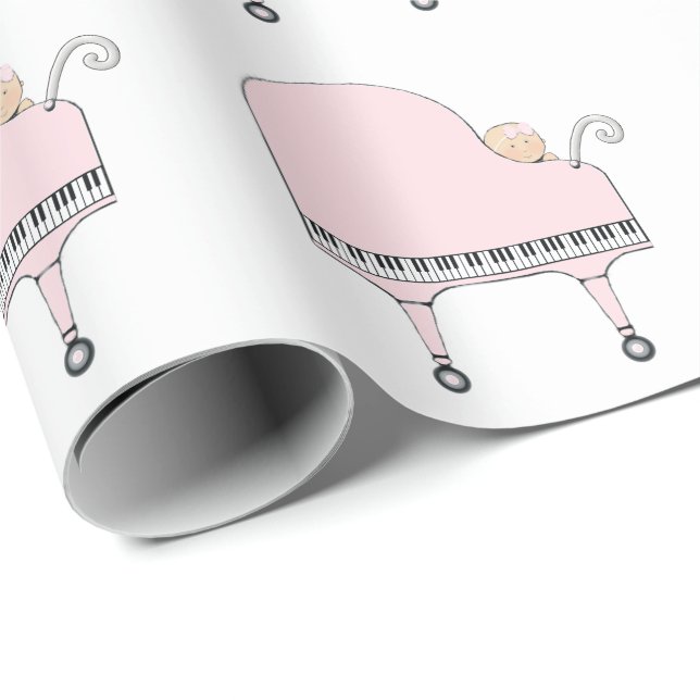 Baby Girl Gift Wrapping Paper (Roll Corner)