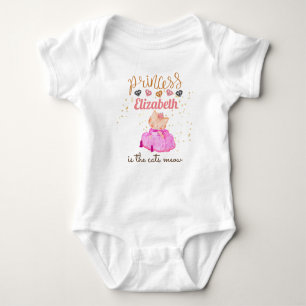 Baby Girl Gifts 1st Birthday Shower Princess Cats Baby Bodysuit