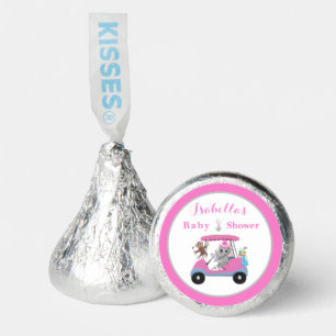 Baby Girl Golfing Elephant & Monkey Shower  Hershey®'s Kisses®