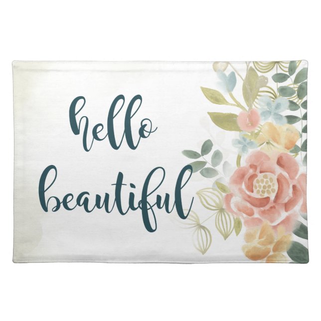 Baby Girl I Cloth Placemat (Front)