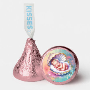 Baby Girl in a Seashell Baby Shower Hershey®'s Kisses®