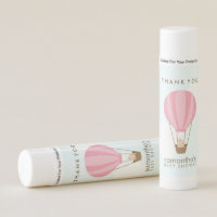 Baby Girl in Balloon Baby Shower Lip Balm