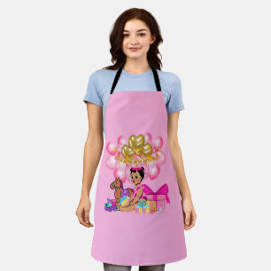Baby Girl in Pink Apron