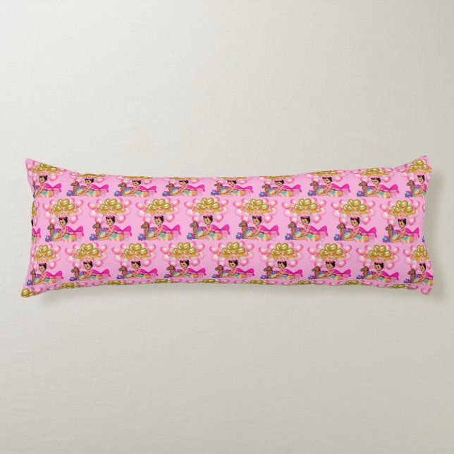 Baby Girl in Pink Body Pillow (Front)