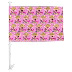 Baby Girl in Pink Car Flag