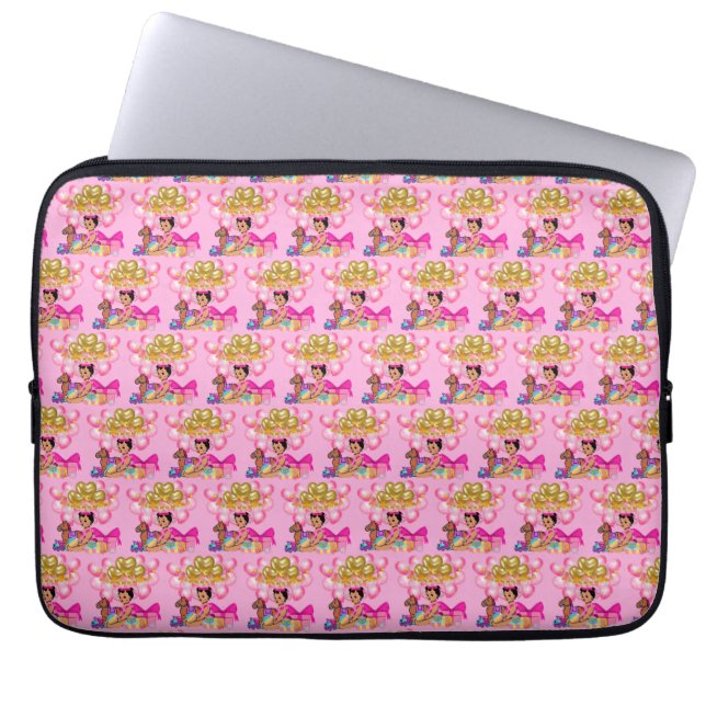 Baby Girl in Pink Laptop Sleeve (Front)