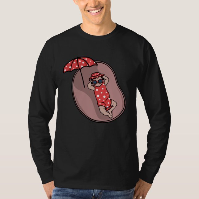 Baby Girl in Womb Gender Reveal and Shower Wife T-Shirt (Front)