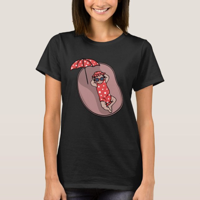 Baby Girl in Womb Gender Reveal and Shower Wife T-Shirt (Front)