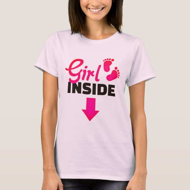 Baby Girl Inside T-Shirt (Front)