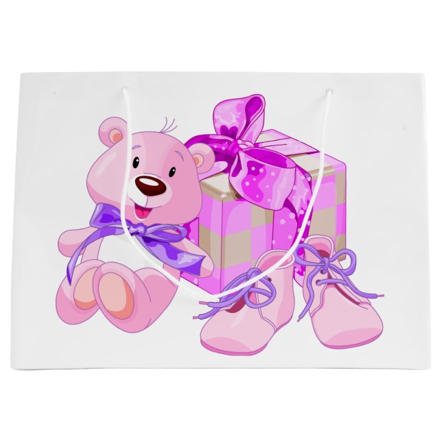 Baby Girl Large Gift Bag (Front)