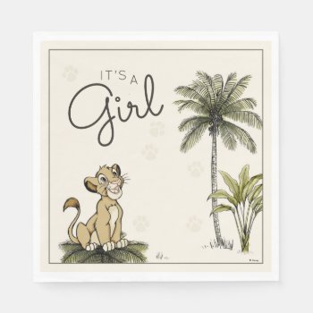 Baby Girl Lion King Baby Shower Napkins by lionking at Zazzle