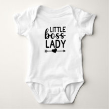 Baby Girl Little Boss Lady Funny 