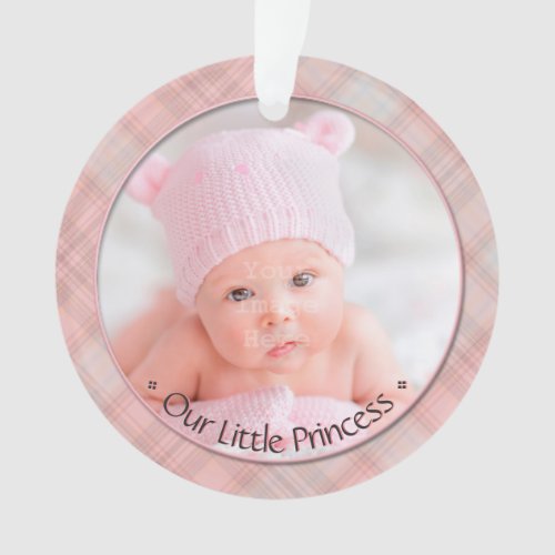Baby Girl Little Princess First Christmas Keepsake Ornament