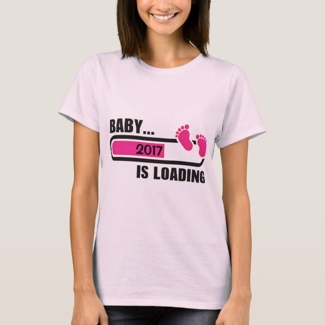 Baby Girl Loading Customized T-Shirt (Front)