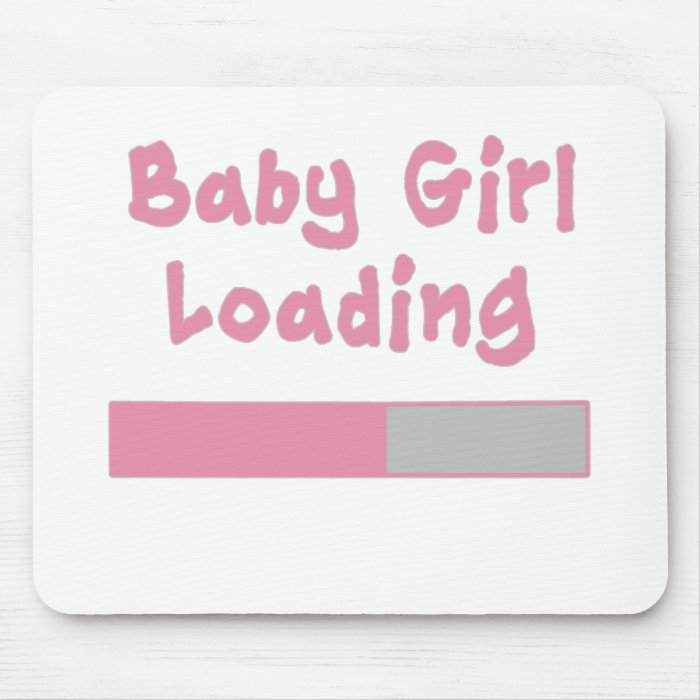 Baby Girl Loading Mousepad