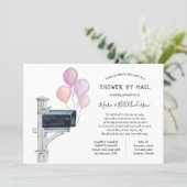 Baby Girl Long Distance Shower by Mail Invitation (Standing Front)