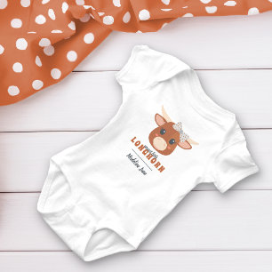 Baby Girl Longhorn Burnt Orange Bodysuit