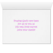 Baby Girl Marvel Cards (Inside Horizontal (Bottom))