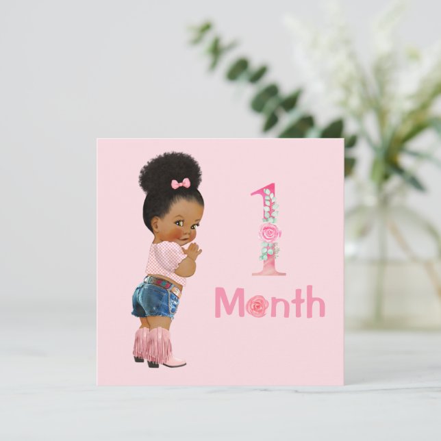 Baby Girl Monthly Milestone Markers Girl (Standing Front)