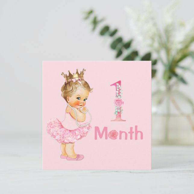 Baby Girl Monthly Milestone Markers Girl (Standing Front)