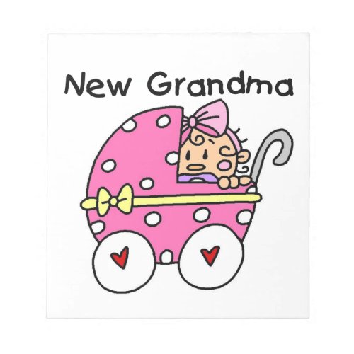 Baby Girl New Grandma Gifts Notepad