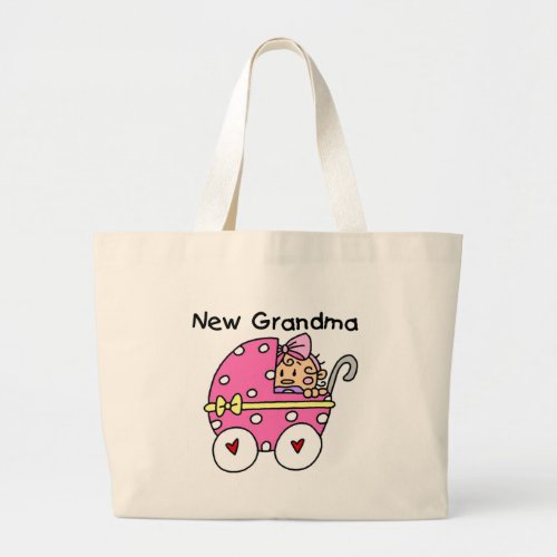 Baby Girl New Grandma T_shirts and Gifts Large Tote Bag