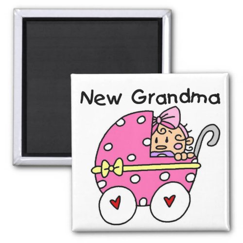 Baby Girl New Grandma T_shirts and Gifts Magnet