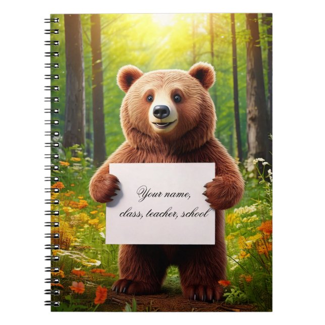 Baby girl notebook - put your name (Front)