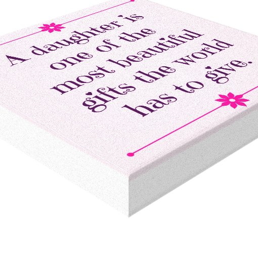 Baby Girl Nursery Canvas Art Quote Baby Girl Quote Zazzle