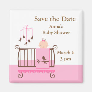 Baby Girl Nursery Magnet