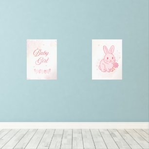 Baby Girl Nursery Wall Art Sets