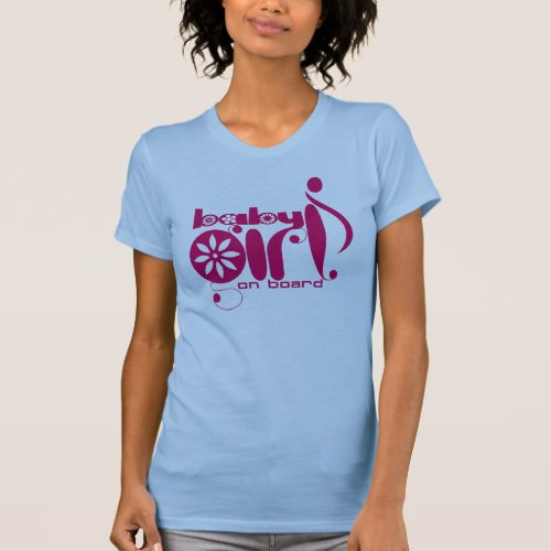 Baby Girl On Board Maternity T_shirt